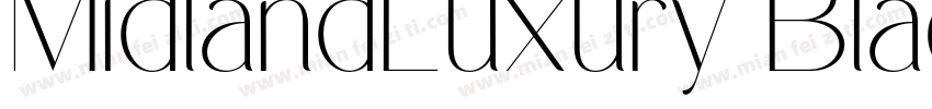 MidlandLuxury Black字体转换